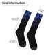 thumbnail image 2 of Fotbe Black Blue Glitter Sparkles Calcetas Divertidas Estampadas para Hombre y Mujer, Calcetas de Algodón hasta la Rodilla para Caminar, Correr, Enfermería y Embarazo, 2 of 6