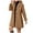 Z4-Coffee, variant on Duqingm Winter Coat Women Elegant Notched Collar Double Breasted Wool Blend Over Coat Light Gray,XL