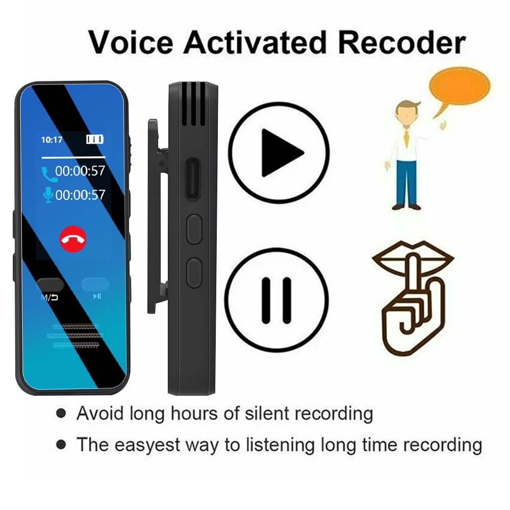 RONY 32GB Digital Voice Recorder with Bluetooth 5.2 - Portable Voice Activated Recorder for Meeting Lecture Interview