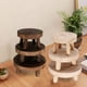 Little Round Wooden Stool, Garden Mini Solid Wood Flower Pot Holder, Plant Stools Indoor Display Stand for Home Office - image 4 of 4
