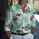 thumbnail image 1 of Camisa nueva para hombre, estilo mariposa, de lujo, informal, para negocios, para compras callejeras, Vaion, manga larga, 12 colores, 1 of 6