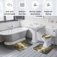 thumbnail image 6 of Fantasy Forest Animal Bathroom Rugs Set Vintage Deer Lakes Creek Water Non Slip Absorbent Soft Bath Mats 3 Piece Set with Bathroom Rug, U-Shaped Floor Mat, Toilet Seat Cover Large Size, 6 of 9