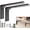 Black Mega, variant on 4 Pack Heavy Duty Shelf Brackets 16 Inch by – Decorative L Bracket for Shelves, Metal Shelf Support Bracket, Wall Mounted Countertop Iron Corbels, Floating Black Shelving Brackets