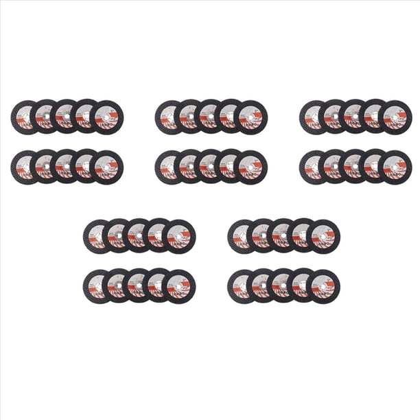 50 Piezas 75Mm Mini Disco de Corte Muela de Resina Circular para Amoladora Angular de 10Mm Disco de Corte de Azulejos de Madera Herramienta EléCtrica