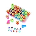 thumbnail image 3 of Juego de sellos para niños, sellos de aprendizaje para niños, sellos para cuadernos, sellos de mano para diarios, álbumes de recortes, suministros de Alfabeto, 3 of 8