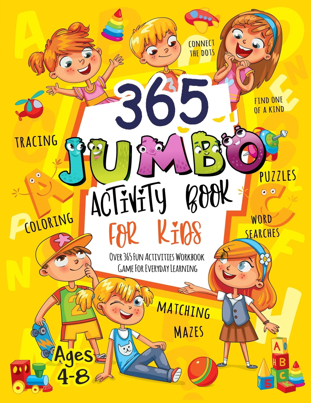 365 Jumbo Activity Book For Kids Ages 4 8 Over 365 Fun Activities