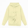 thumbnail image 6 of mgoYE Womens Pet Pouch Hoodies Oversized Cat and Dog Pouch Sweatshirt Puppy Animal Carriers Comfy Pullover Hoodie with Pockets(Light Yellow,M), 6 of 6