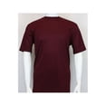 thumbnail image 3 of Men Dressy T-Shirt  Log-In Uomo Soft Crew Neck Silky Short Sleeves 218 Burgundy, 3 of 3
