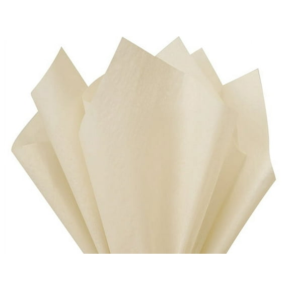 Pack Of 480, Solid Oatmeal Tissue Paper 20 X 30" Sheet Half Ream Made From 100% Post Industrial Recycled Fibers Made In USA