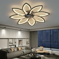thumbnail image 3 of Tookss 35.4'' Ceiling Fan With Light, 3 Color Temperatures, 6 Gear Wind Speed Fan Light, Dimmable Ceiling Lights With Fan For Living Room, Bedroom, Children's Room, Dining Room, 3 of 7