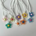 thumbnail image 5 of Stebcece Flower Pendant Necklace Bohemian Colorful Hollow Flower Pendant Choker Jewelry, 5 of 18