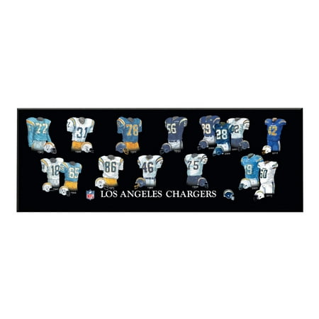 Winning Streak - NFL Uniform Plaque, Los Angeles Chargers