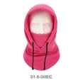 thumbnail image 2 of Pasamontañas Forro Polar Al Viento Máscara Invierno Calentador Cuello para Mujeres Y Hombres (rosa) Rojo, 2 of 8