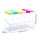 thumbnail image 2 of Kearding Juego de 6 uds de tarros transparentes para especias, botella para condimentos de sal y pimienta, tapa colorida, recipiente de almacenamiento de Cocina y Comedor Vistoso Kearding JJ20795-03B, 2 of 6
