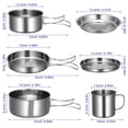 thumbnail image 2 of TABLETREANDS 8Ud Utensilios Para Portátil Con Mango Plegable Y Compacto Para Excursiones Y Camping, 2 of 8