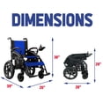 thumbnail image 2 of Culver Mobility - ARTEMIS - Electric Wheelchairs Silla de Ruedas Electrica para Adultos Airline Approved Lightweight Foldable Electric Wheelchair 265lbs - 500W - 13Miles - BLUE, 2 of 8