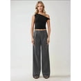 thumbnail image 4 of Asymmetrical Neck Off-Shoulder Slim Fit Top, 4 of 5