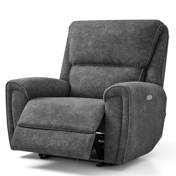MCombo Recliner Chaise, Capacité de 400 Lb, Pivotante, Gris Foncé