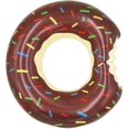 thumbnail image 1 of Chocolate Donut Pool Floats Summer Themed Inflatable Swimming Rings Tubes, 1 of 5