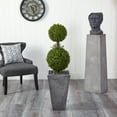 thumbnail image 3 of Nearly Natural 4' Boxwood Artificial Topiary, Green, 3 of 4