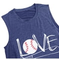 thumbnail image 5 of Baseball Mom Tank Tops Baseball Love Graphic Tee Shirts Women Summer Sleeveless, 5 of 6
