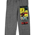 thumbnail image 2 of Batman Comic Cover Art Women's Gray Heather Sleep Pajama Pants-Medium, 2 of 7