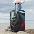 thumbnail image 7 of Rateoe Surrealist Goat Printed Luggage Cover, Suitcase Protector Fits 18-32 Inch Luggage-Small, 7 of 7