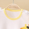 thumbnail image 4 of KPOPLK Baby Boys Romper Pajama Summer Short Sleeve Dinosaur Print One-Piece Sleep and Play PJM Bodysuit for Infant Newborn Size Newborn,Light Yellow, 4 of 7