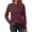 Winered, variant on SOMER Womens Long Sleeve Crew Neck Top, Casual Solid Color Shirt with Stylish Diagonal Detail