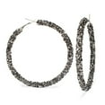 thumbnail image 1 of Women Hoop Earrings Decorative Rhinestone Ear Hoop Ear Clip Jewelry Earrings, 1 of 8