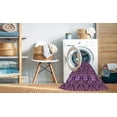 thumbnail image 2 of Ahgly Tapis Rond Lavable en Machine Intérieur Transitionnel Framboise Foncée Violet, 7 Pieds Rond, 2 of 7