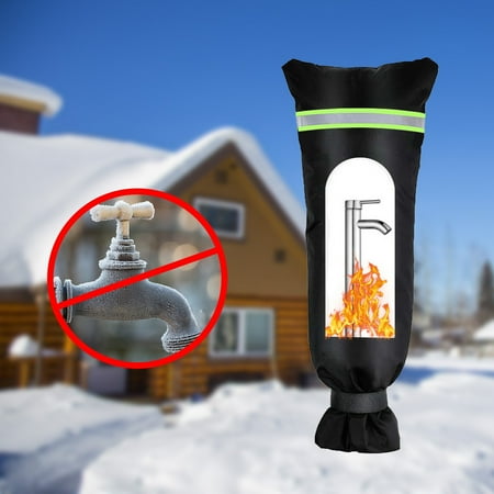 

SDJMa Outdoor Faucet Cover 20.1 L x 7.1 W Thicken Reusable Waterproof Outside Hose Bib Covers with Reflective Stripe Insulated Faucet Socks Spigot Cover for Garden Faucet Winter Freeze Protection