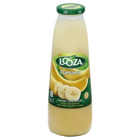 Looza Banana Juice Drink, 33.8 Oz (Pack of 6)
