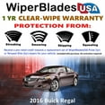 thumbnail image 2 of 2016 Buick Regal Beam Wiper Blades Wipers w/1yr Warranty (Set of 2), 2 of 5
