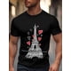 thumbnail image 1 of Men's T-Shirt,Short Sleeve Tee Shirt Casual Tops Valentine's Day Love Crew Neck T Shirts for Men, 1 of 8