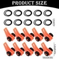 thumbnail image 2 of 10Pcs Fishing Rod Hook Keepers with 2 Size Elastic Rubber Rings 20Pcs,Adjustable Spring Lure Bait Holders for Most Rods,Small Fishing Tools Easy Adjustable Plastic Fishing Lure Bait Keepers,Orange, 2 of 2