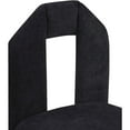 thumbnail image 4 of Meridian Furniture Bennett Black Chenille Fabric Dining Chair (Set of 2), 4 of 8
