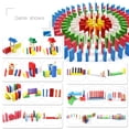 thumbnail image 4 of MorTime 1080 Pcs 12 Colors Wooden Dominoes Set with 23 Add-on Blocks and 3 Spacer for Kids Building Blocks Racing Tile Games with 3 Storage Bag (1080pcs)¡­, 4 of 7