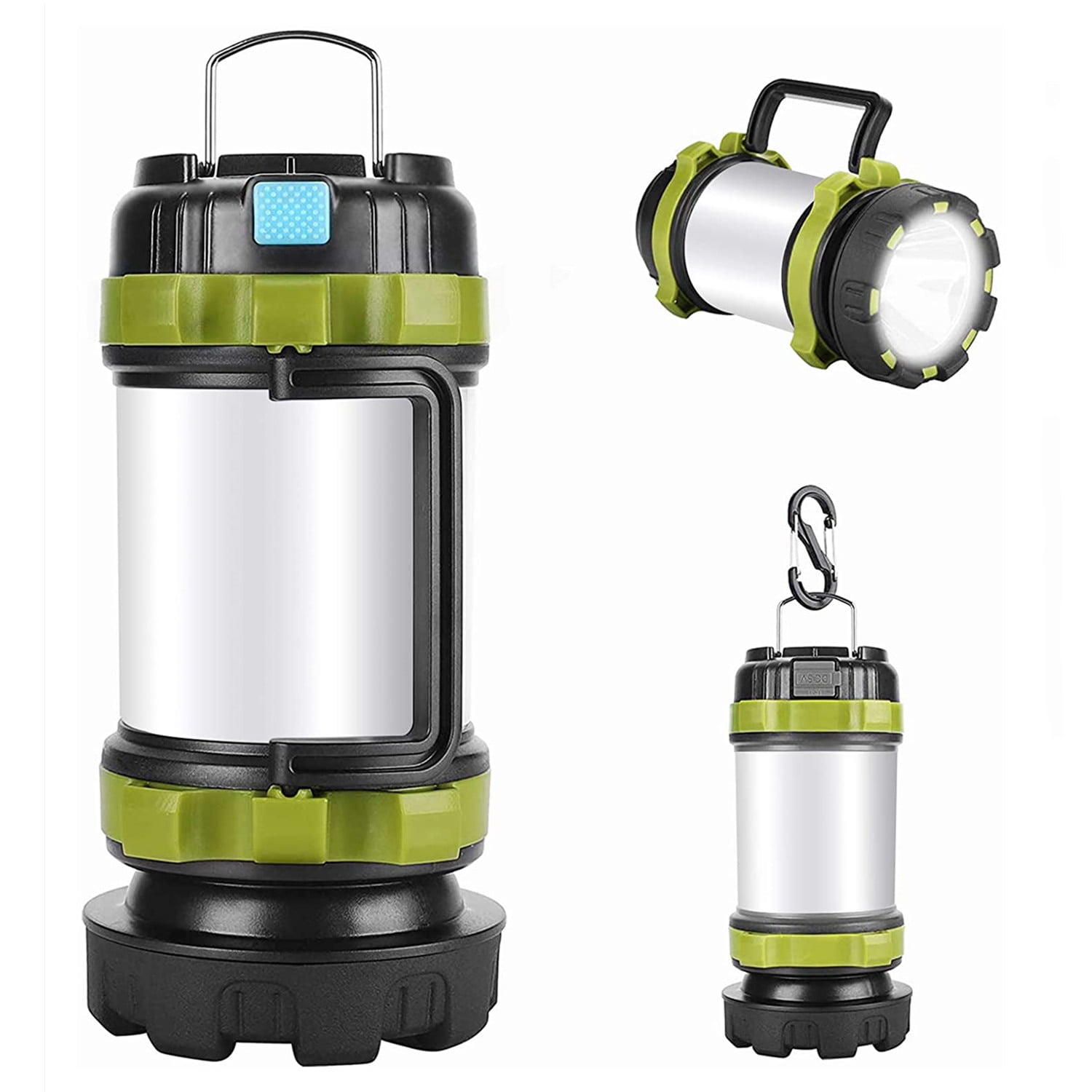 Rechargeable Lantern Flashlight with 4 Light Modes & 3600mAh Power Bank Portable Camping Light for Daily/Camping/Hurricane/Emergency/Hiking/Night Fishing Censinda LED Camping Lantern 