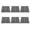 Gray, variant on M Buder 6Pcs Acoustic Foam Panels Sound Absorption Dampers Soundproofing Sponge Wall Tiles, High Density Flame Retardant Polyurethane Material for Studio Recording, 11.8 inches / 30 cm, White