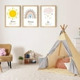 thumbnail image 4 of Set of 3 Boho Nursery Wall Art Prints Decor Rainbow Weather Wall Decor Inspirational Canvas Wall Art Prints Nursery Children Artwork for Kids Playroom Bedroom Decoration, 4 of 5