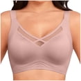 thumbnail image 4 of FNFYFH Wireless Jelly Bras for Women Plus Size Supportive Seamless Sports Bra Full Coverage Minimizer Bra Comfortable No Underwire Tshirt Bras, 4 of 9