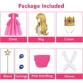 thumbnail image 2 of G*irls Halloween Princess Dress with Accessories, Blue Princess Dress with Wig Wand Crown Earrings and Star Earrings, 2 of 11