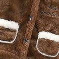 thumbnail image 5 of LFEOOST Toddler Baby Fleece Pants Pullover Tops Set Winter Warm Sweatshirt Pants 2pcs Set with Bear Warm Hooded Outfits Coffee 10 Years, 5 of 6