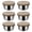 Coffee, variant on OIUR 6Pcs Sauce Cups with Easy Open Colorful Lids Leak-Proof 40ml Salad Dressing Containers Stainless Steel Snack Cups