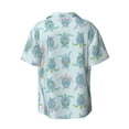 thumbnail image 4 of Goofa Sea Turtle Printed Men's Casual Short-sleeved Shirt,Lightweight Breathable Button-down,Summer Casual men's top,Versatile Fashion shirt-X-Large, 4 of 7