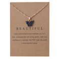 thumbnail image 3 of Sweet Butterfly Necklace Acrylic Color Clavicle Chain Necklace, 3 of 9