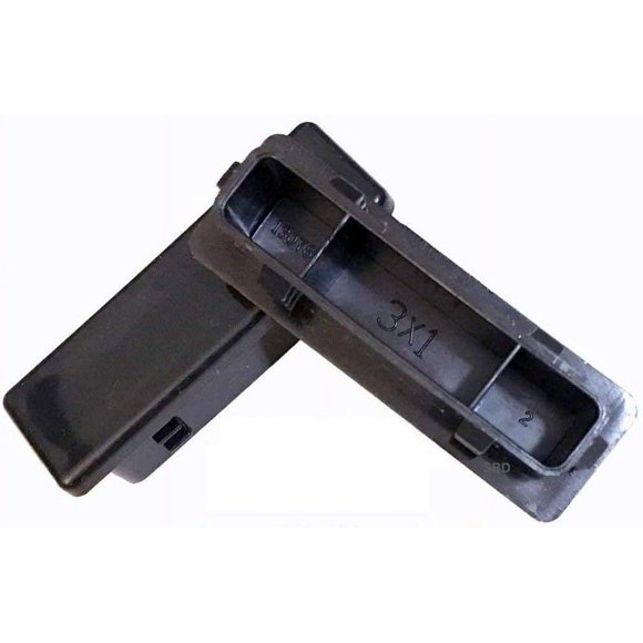 (Pack of 10) 3" x 1" Rectangle Plugs (10-14 Ga) for ID: 2.732 to 2.834" L n 0.732 to 0.834" W | Fencing Post Finishing Inserts | Fitness Eqpt End Caps | by SBD