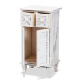 thumbnail image 4 of Baxton Studio Moran Antique White Finished Wood 2-Drawer Storage Unit, 4 of 11