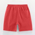 thumbnail image 5 of LADIGASU 2PC Children's Summer Solid Casual Sports Shorts With Drawstring For Kids, 5 of 7